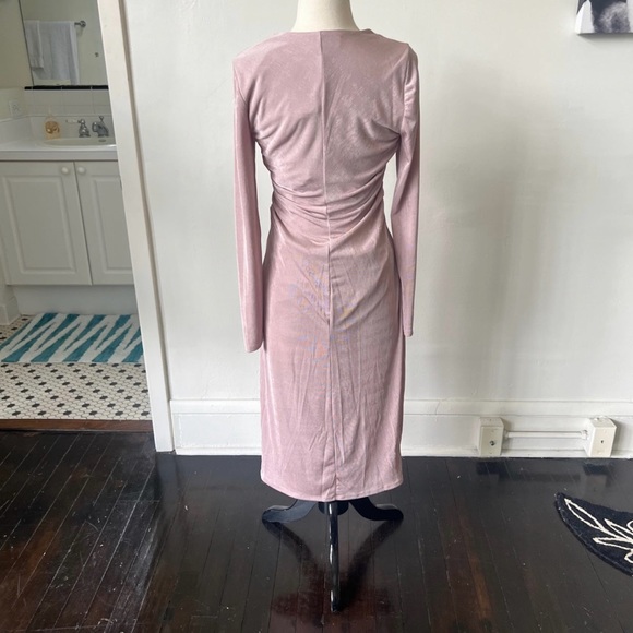ASTR The Label Mauve Ruched Midi Dress - Picture 5 of 13